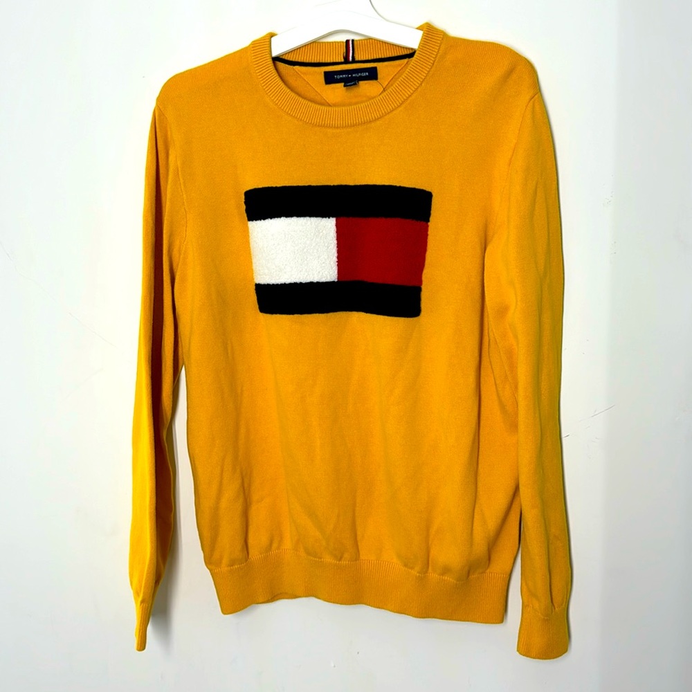 Retro Mustard Tommy Hilfiger Knit Sweater